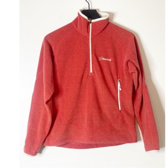 Cloudveil Wonens Red fleece pullover Small - Picture 1 of 6